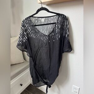 Black Sheer Women's Swim Coverup